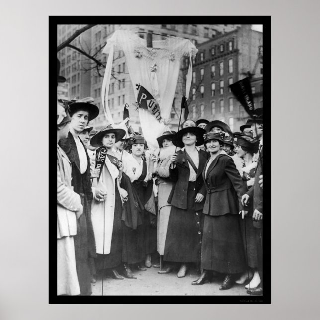 Póster Trabajadores de la industria textil del desfile NY (Frente)
