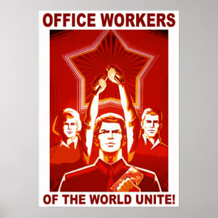 Póster Trabajadores de Office