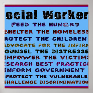 Póster ¡Trabajadores sociales!