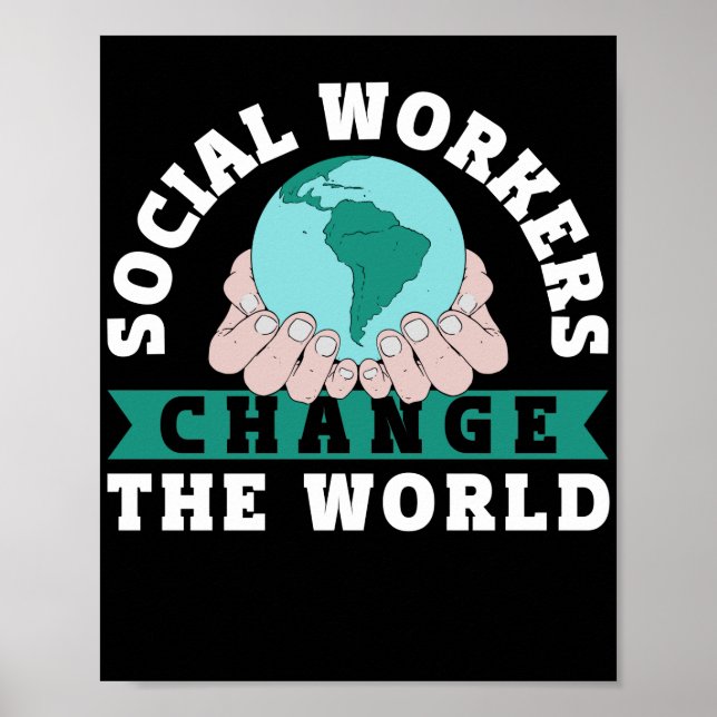 Póster Trabajadores sociales cambian el mundo (Frente)