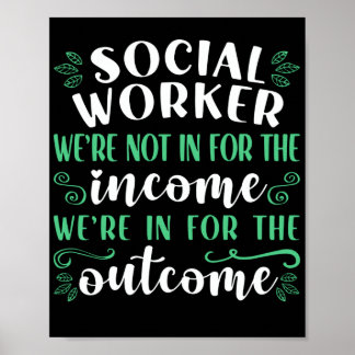 Póster Trabajadores Sociales Que No Estamos A Favor De