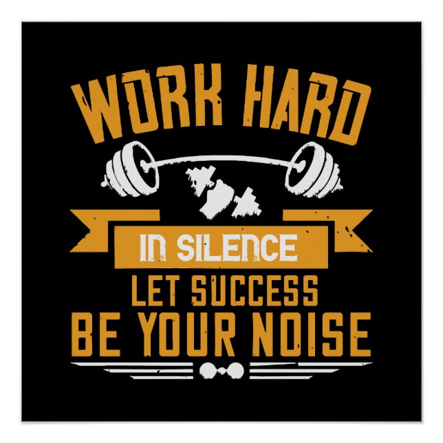 Póster Trabajar duro (Anverso)