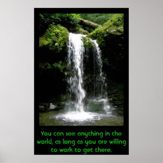 Póster Trabajar duro