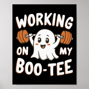 Póster Trabajar en mi Boo Tee