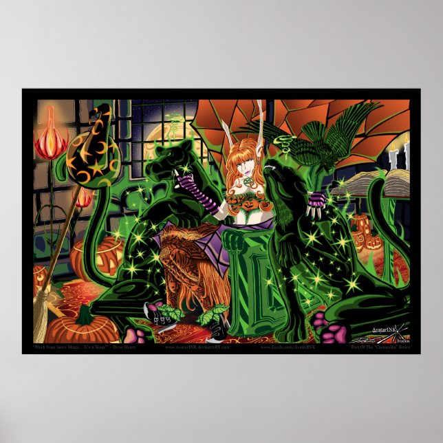 Póster Trabajar tu magia interior... ¡Es una trampa! Impr (Frente)