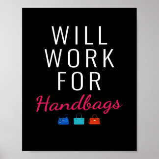 Póster Trabajará Para Moda De Bolsos De Mano