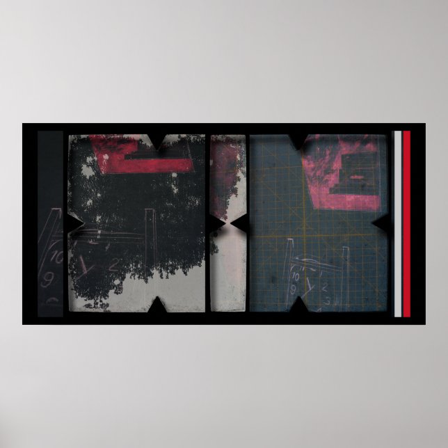 Póster Trabajo abierto sobre el Poster de fotomontaje de  (Frente)