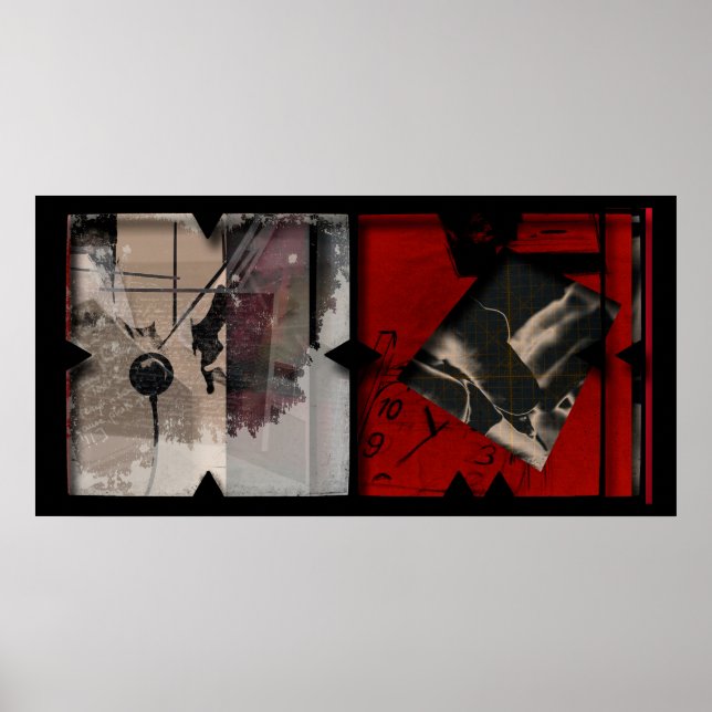 Póster Trabajo abierto sobre el Poster de fotomontaje Ope (Frente)