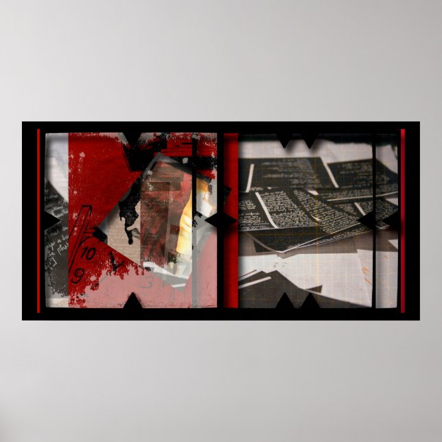 Póster Trabajo abierto sobre el Poster de fotomontaje Ope (Frente)