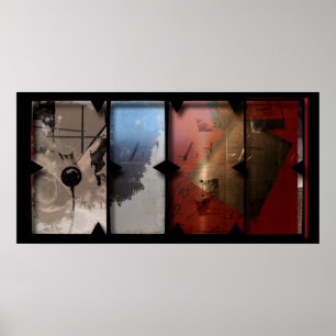 Póster Trabajo abierto sobre el Poster de fotomontaje Ope