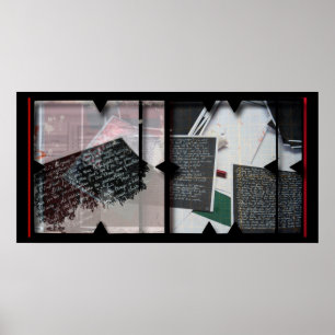 Póster Trabajo abierto sobre el Poster de fotomontaje Ope