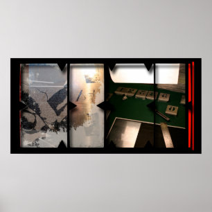 Póster Trabajo abierto sobre el poster de fotomontaje Ope