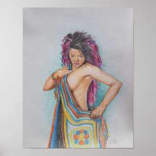 Póster Trabajo artístico femenino