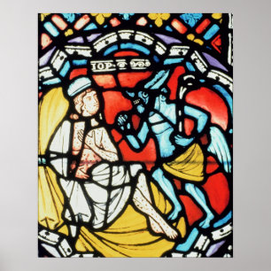 Póster Trabajo atormentado por el diablo, siglo XII