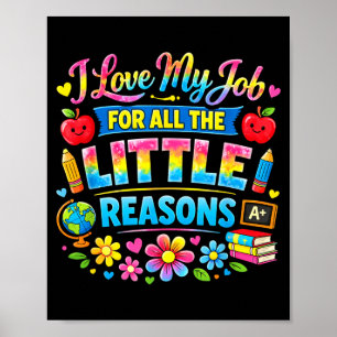 Póster Trabajo de amor divertido por las pequeñas razones