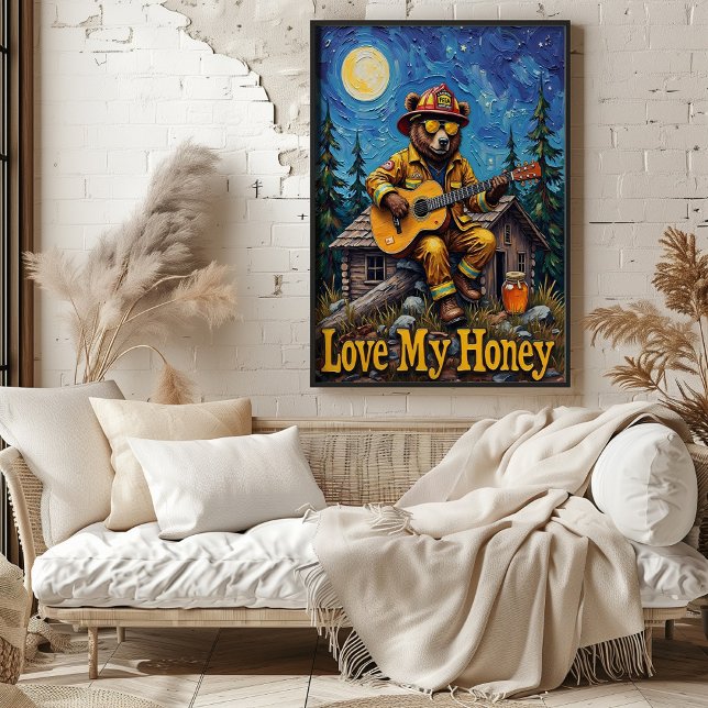 Póster Trabajo de luna llena del bombero forestal (Subido por el creador)