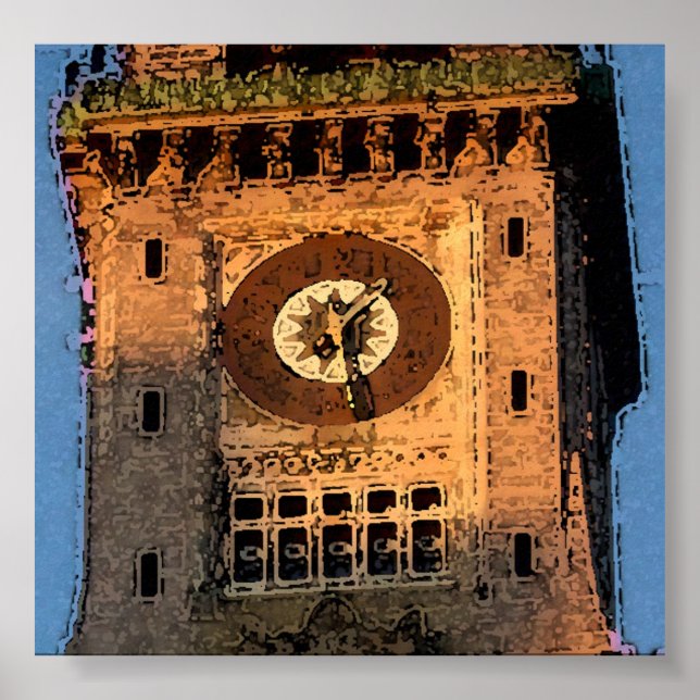 Póster Trabajo de reloj (Frente)