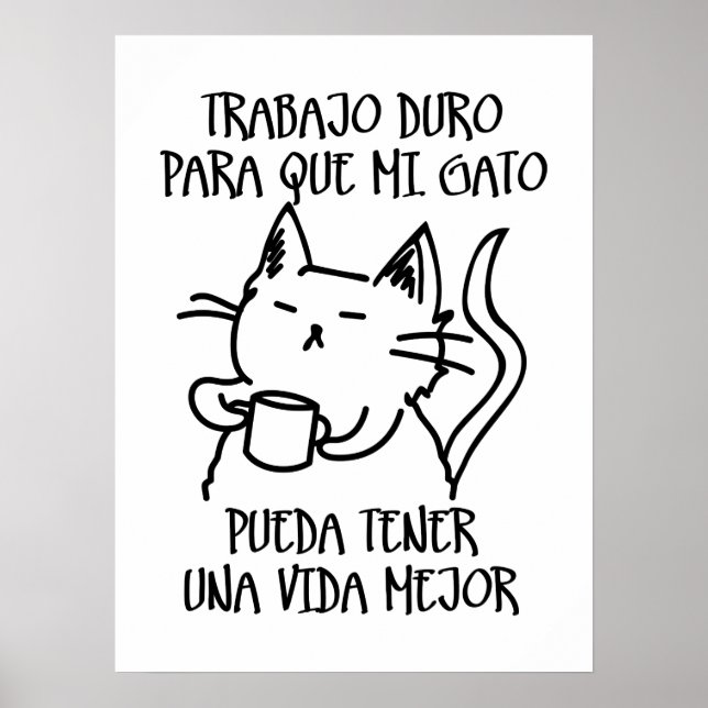 Póster Trabajo duro (Frente)