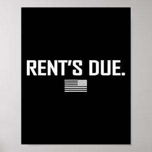 Póster Trabajo duro de alquiler para constructores de cue