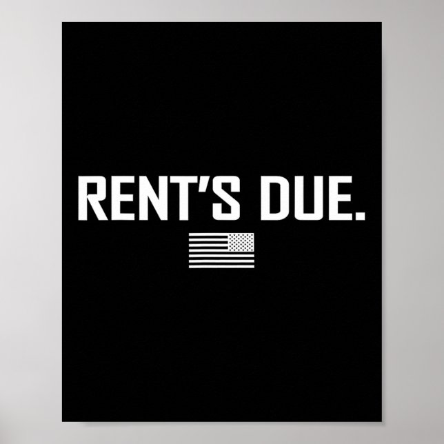 Póster Trabajo duro de alquiler para constructores de cue (Frente)