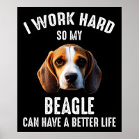 Trabajo Duro Para Que Mi Beagle Pueda Tener Una Vi
