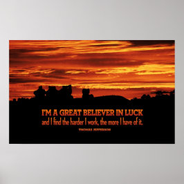 Póster Trabajo duro y Poster de la suerte