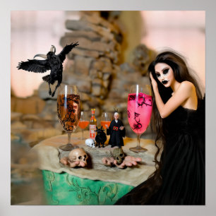 Póster Trabajo en sombra Recuperación de brujería de IA V