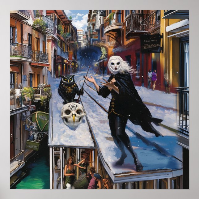 Póster Trabajo en sombra Recuperación de brujería de IA V (Frente)