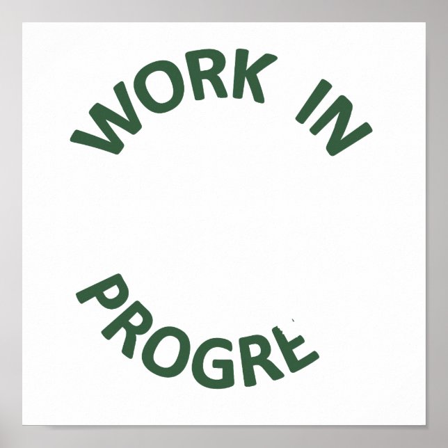 Póster Trabajo incompleto en curso (Frente)