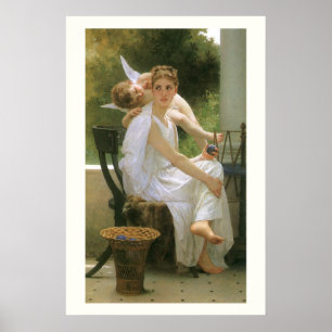 Póster Trabajo interrumpido por Bouguereau, Retrato de án