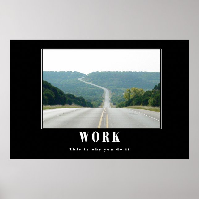 Póster Trabajo - por eso lo haces (Frente)