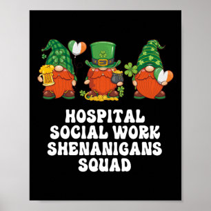 Póster Trabajo social en hospitales genera trabajo social