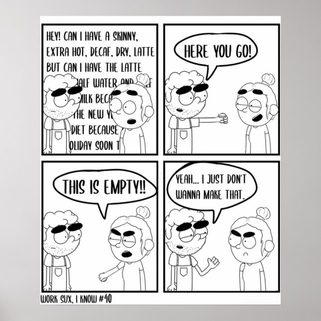 Póster Trabajo Sux 40 (Frente)