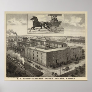 Póster Trabajos de carro de la libra Johns, Abilene,
