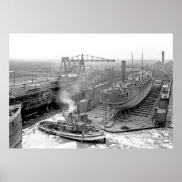 Póster Trabajos de ingeniería en los Grandes Lagos