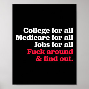 Póster Trabajos de Medicare universitarios para todos y d