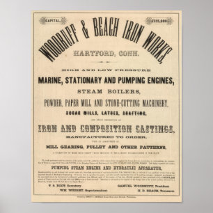 Póster Trabajos del hierro de la aspérula y de la playa