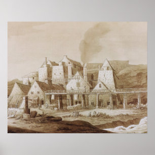 Póster Trabajos en Blaenavon, 'de un viaje histórico en