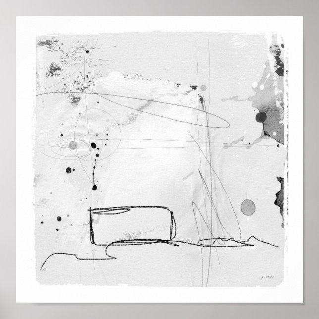 Póster trabajos sin título sobre el papel (Frente)