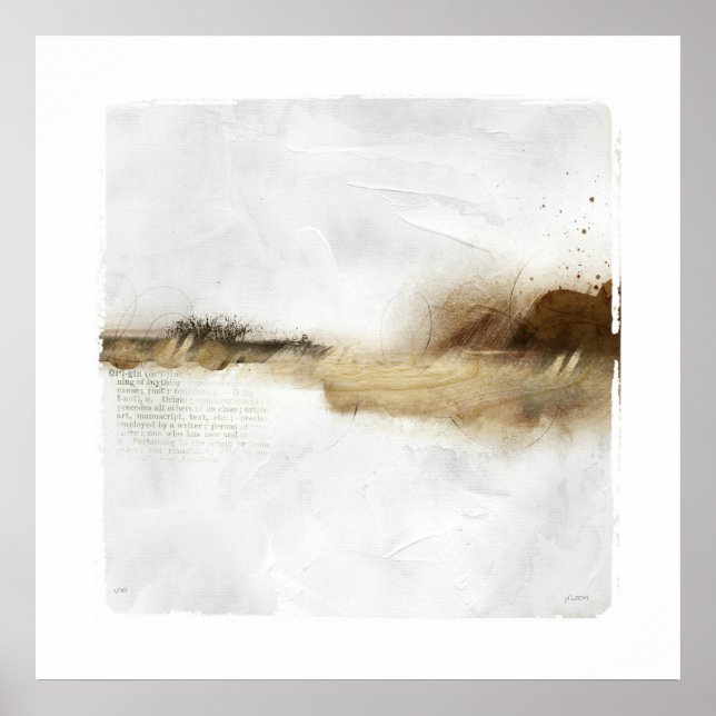 Póster trabajos sin título sobre el papel (Frente)