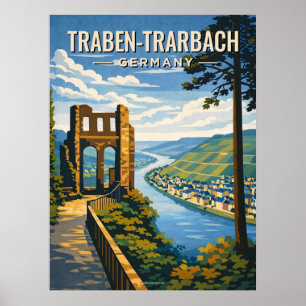 Póster Traben-Trarbach Viajes Vintage 