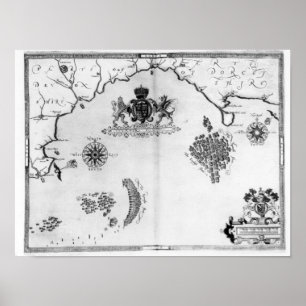 Póster Trace No.5 que muestra la ruta de la flota de la