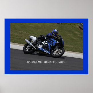 Póster trackday en Barbers