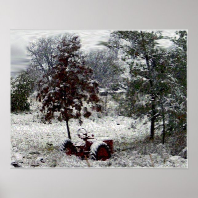 Póster Tractor de nieve (Frente)