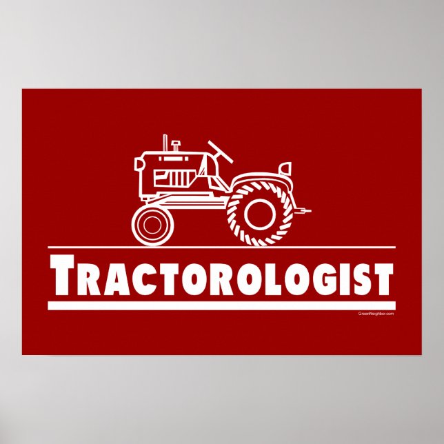 Póster Tractor Ologist RED (Frente)