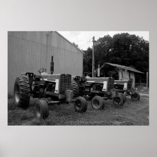 Póster Tractores del vintage