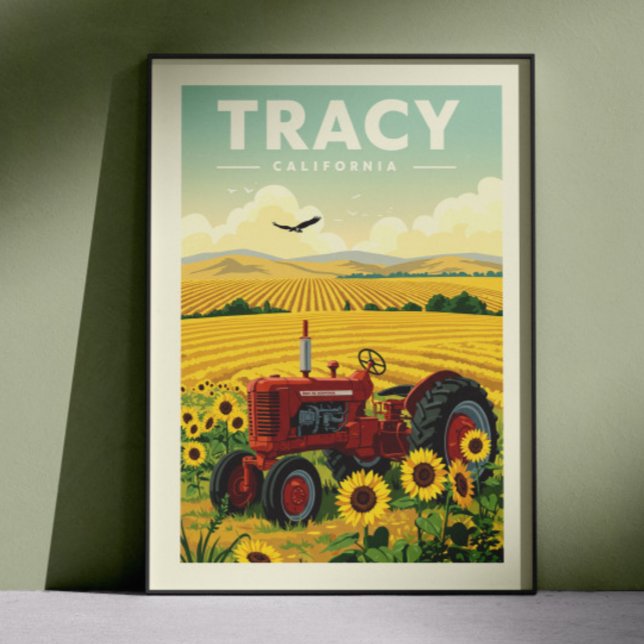 Póster Tracy California vintage (Subido por el creador)