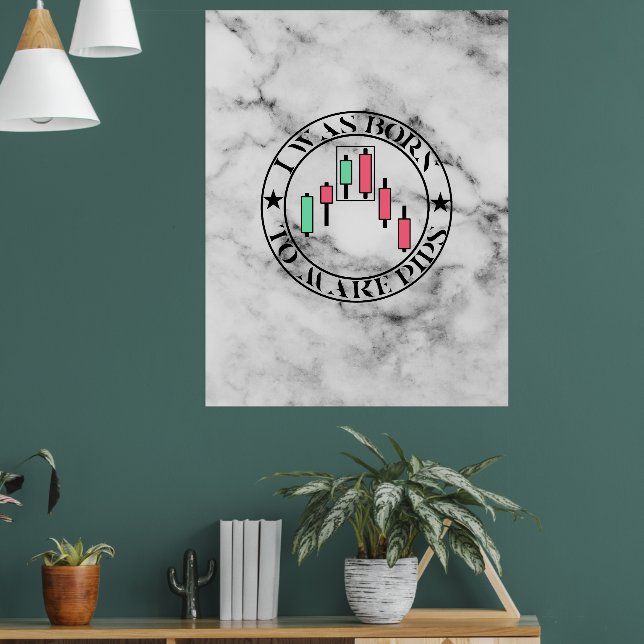 Póster Trade Design | Bearish pattern Marble | Pips (Salón 1)