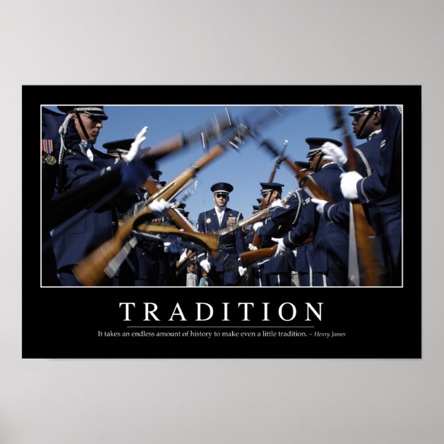 Póster Tradición: cita Inspiradora (Frente)