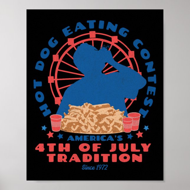 Póster Tradición de julio Concurso de Comida de Perro Cal (Frente)